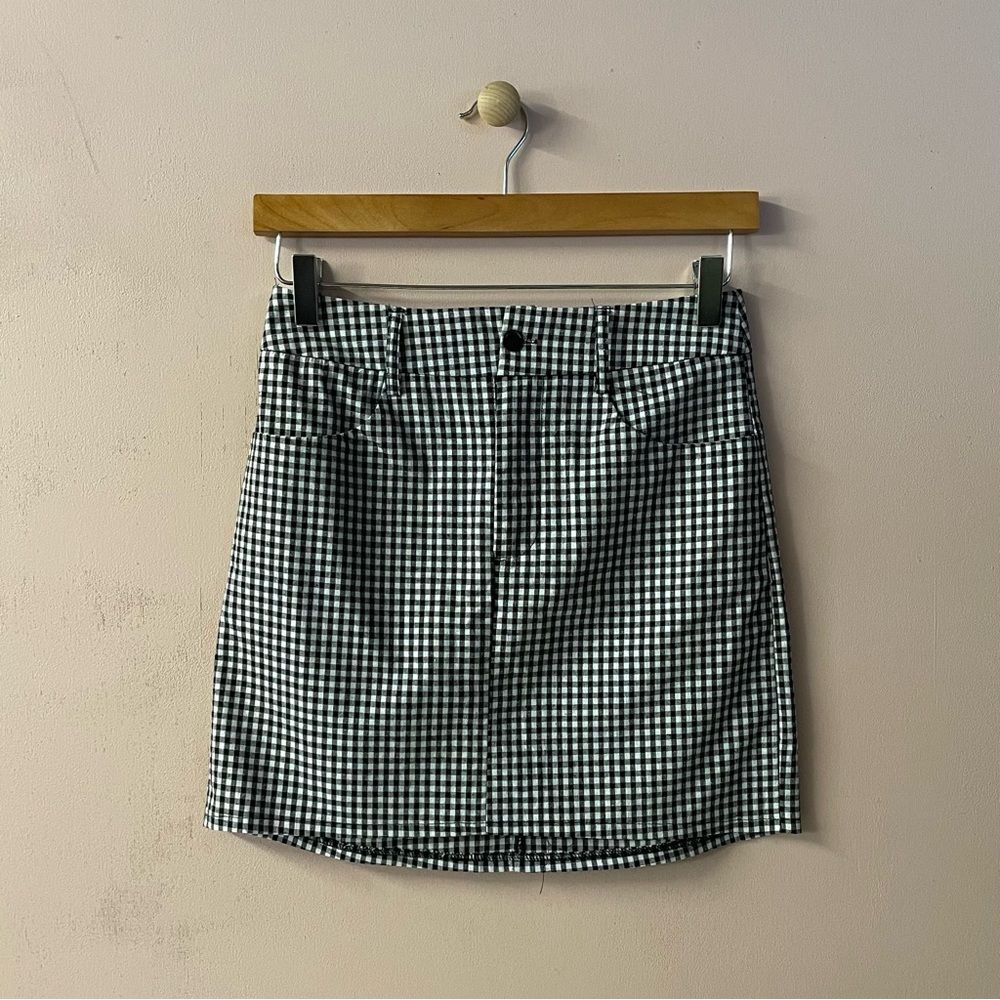 Charlotte Russe Black & White Gingham Mini Skirt Size XS EUC - Picture 1 of 10